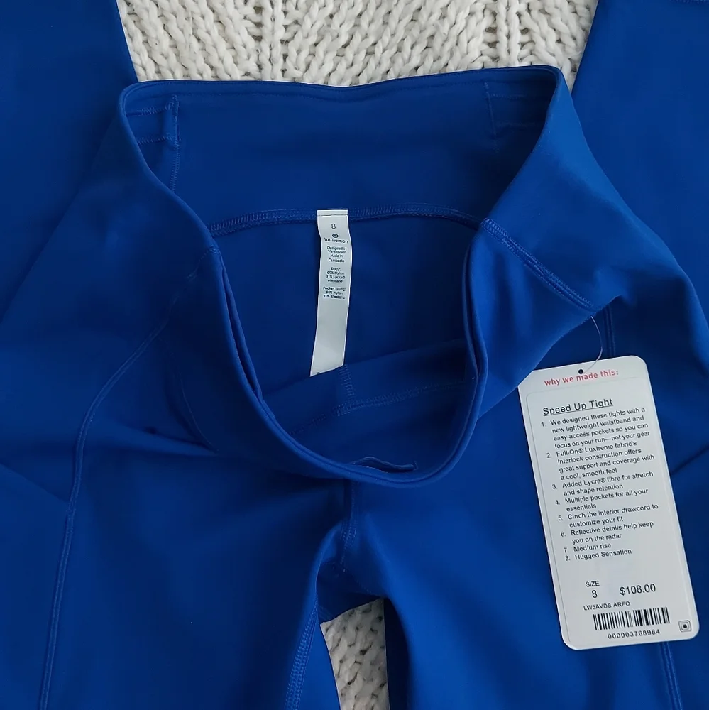 LULULEMON New Speed Up MR Tight 28" - Air Force Blue - Picture 4 of 9